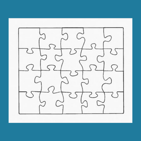 Cardboard Jigsaw - Make your own Jigsaw - blank 215mm x 180mm