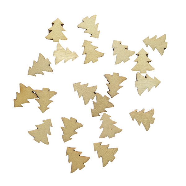 Mini Christmas Tree cutouts - wooden 15mm