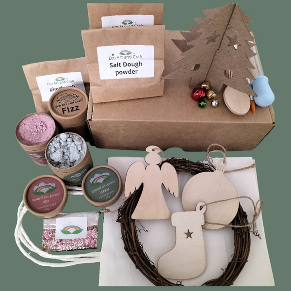 Christmas Eco Art and Craft Kit: decorations, keepsakes, craft and play