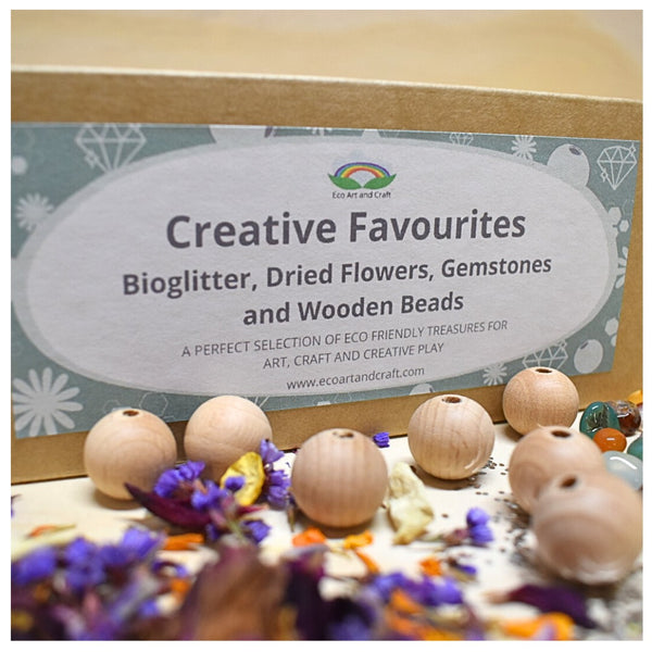 Creative Favourites - Bioglitter, gemstones, dried flowers and wooden beads: Eco Art and Craft