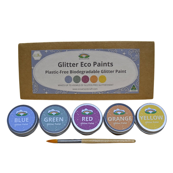 Glitter Eco Paint - plastic free, mess free, no waste, bioglitter paints: Eco Art and Craft