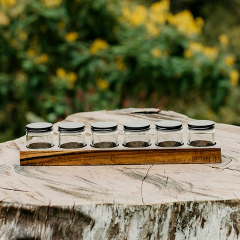 Acacia Wood Paint Holder