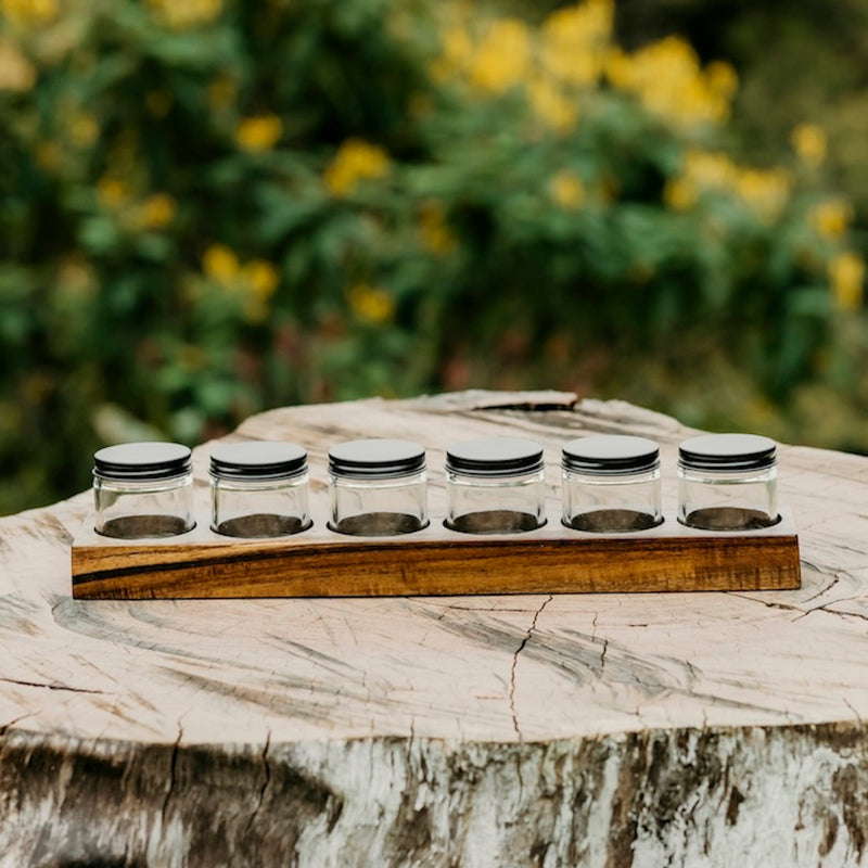 Acacia Wood Paint Holder
