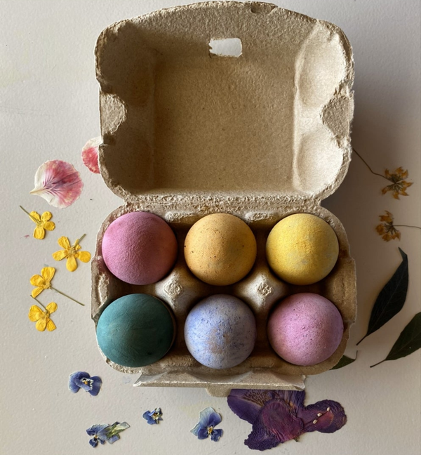 MULTI-BUY: Wooden Eggs - 3 x cartons of 6 for art, craft and play