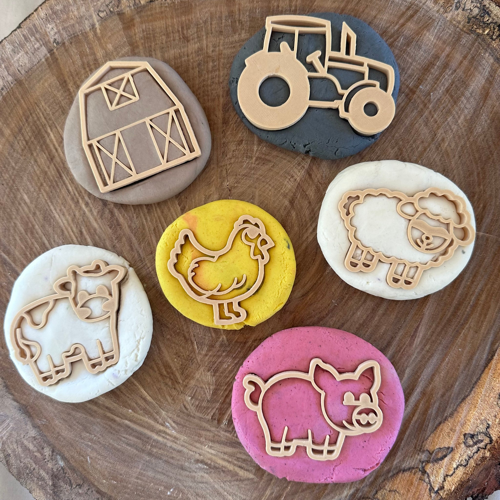 Farm Eco Playdough Cutter Set