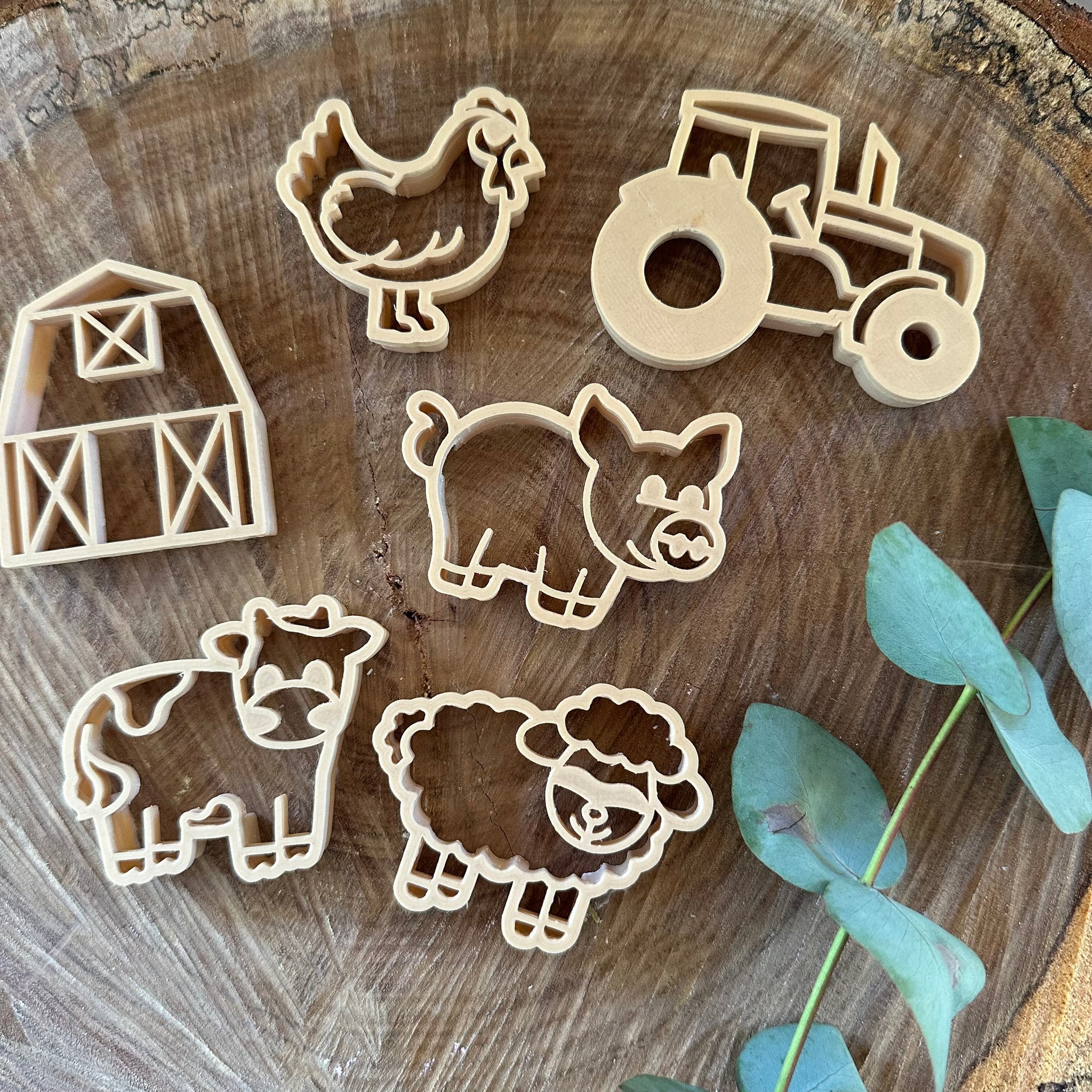 Farm Eco Playdough Cutter Set