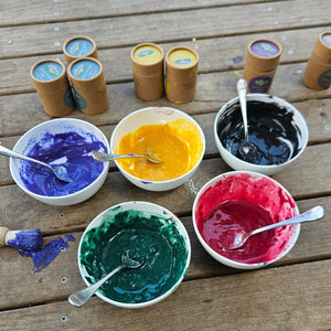 Natural Eco Paints - 8 colour natural paint kit