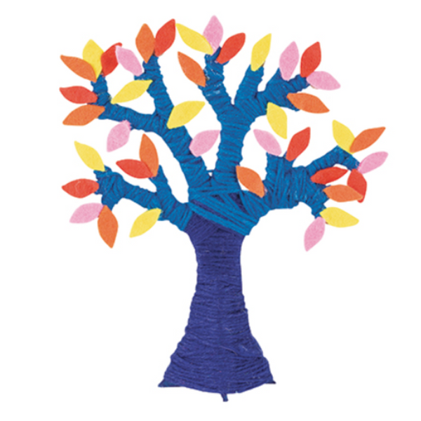 Papier Mache Tree: standing tree for art and craft activities