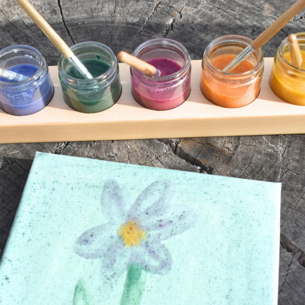 Timber Paint Holder Set (Includes 6 Jars)
